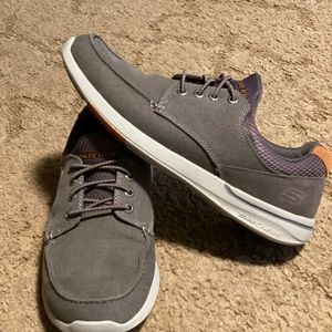 Men’s Skechers slip on boat shoes
